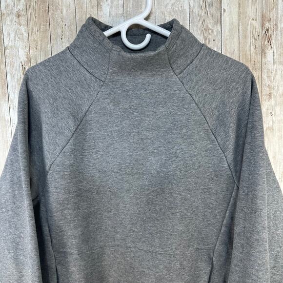 Fabletics Zaylee Funnel Neck Tunic Sweatshirt Womens L Heather‎ Gray Athletic - Picture 5 of 7